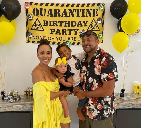 Garth Henriques’s son, Sean Paul with his wife, Jodi Stewart, and children.